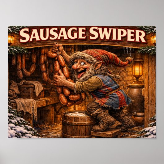 Sausage Swiper Yule Lad poster (Devant)