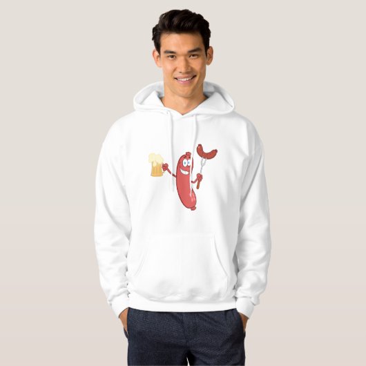Sausages And Beer Hoodie (Voorkant volledig)