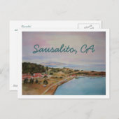 "SAUSALITO" BRIEFKAART (Voorkant / Achterkant)