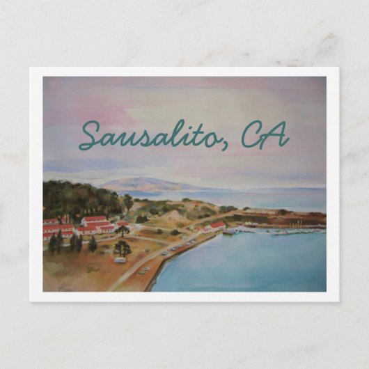 "SAUSALITO" BRIEFKAART (Voorkant)