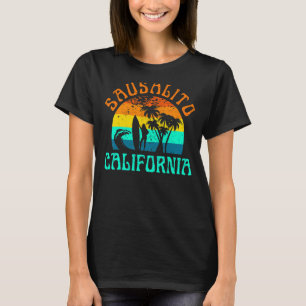 Sausalito California Beach Surf Summer Vacation Gi T-shirt