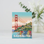 Sausalito California Briefkaart (Staand voorkant)