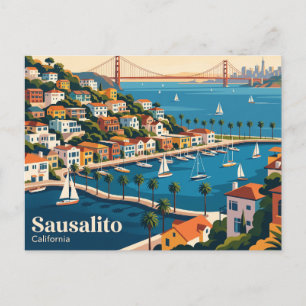 Sausalito Californië Briefkaart