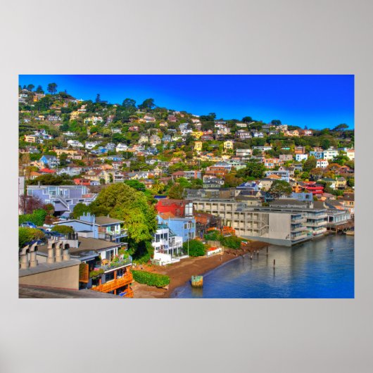 Sausalito Hillside Poster (Voorkant)
