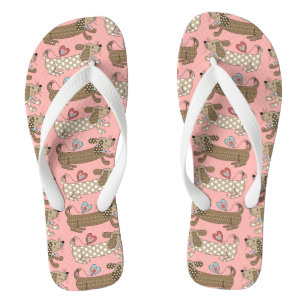 Sause Dog Dachshund Teenslippers Beach Footwear
