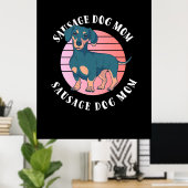 Sause Dog mama Poster (Thuiskantoor)