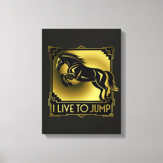 Saut de cheval I Vivre pour sauter Art déco