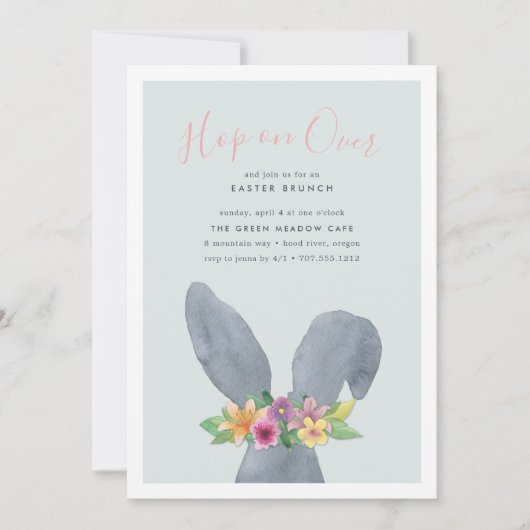 Saut sur | Invitation de Brunch de Pâques (Devant)