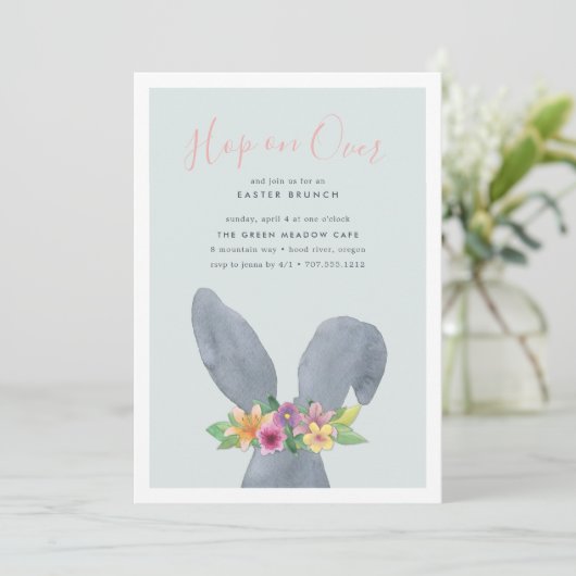 Saut sur | Invitation de Brunch de Pâques (Debout devant)