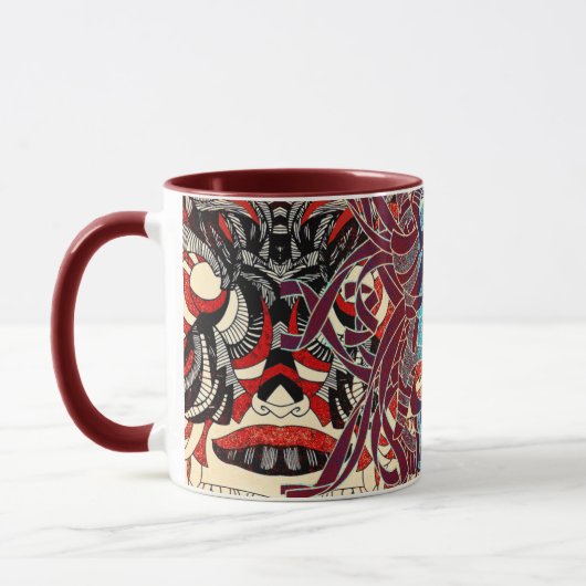 Sauter autour du masque fantôme Mug (Gauche)