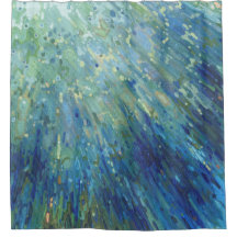 Sauter dans le rideau en douche de salle de bains