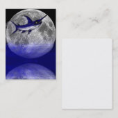 Sauter l'espadon dans la lune Cartes de visite (Devant / Derrière)
