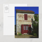 Sauternes Kantoor de Degustation (wijnbereiding) Briefkaart (Voorkant / Achterkant)