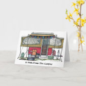 Sautez les cartes de note de remorque de campeur (Fleur jaune)