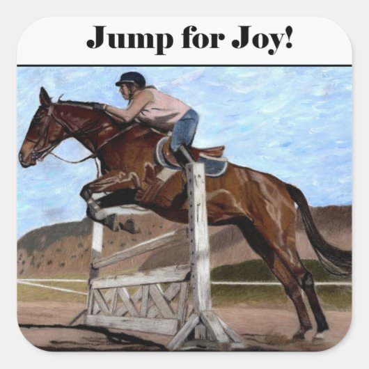 Sautez Pour Joy Fun Cheval Stickers (Devant)