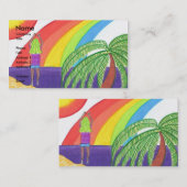 Sautez pour la joie ! Modèle de carte de visite (Devant / Derrière)