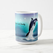 Sauts De Dauphins Dans La Mug Océanique (Devant droit)