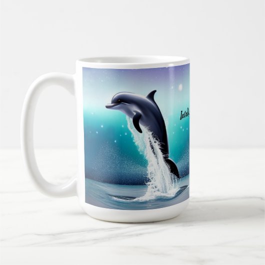 Sauts De Dauphins Dans La Mug Océanique (Gauche)