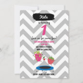 Sauts De Fruits Sur Trampoline Invitation Annivers (Devant)