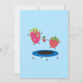 Sauts De Fruits Sur Trampoline Invitation Annivers (Dos)