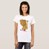 Sauvage au T-shirt de lion de bande dessinée de (Devant entier)