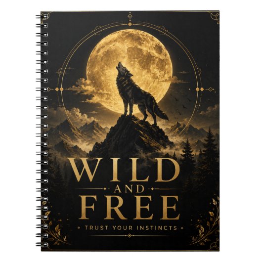 Sauvage et Libre | Cahier Esprit de Loup  (Devant)
