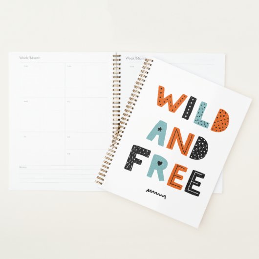 Sauvage et libre | Lettres Doodle (Devant avec enveloppe)