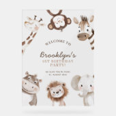 Sauvage Un Safari 1er Anniversaire Bienvenue Symbo (Recto)