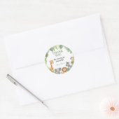 Sauvage Un Safari Animaux Anniversaire Sticker Fav (Enveloppe)