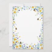 Sauvage une invitation de fleurs et de papillons s (Dos)