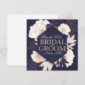 Sauvegarder la carte de date, le bleu de la tourbe (Devant / Derrière)