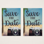 Sauvegarder la date appareil photo vintage et plag (Devant & derrière)