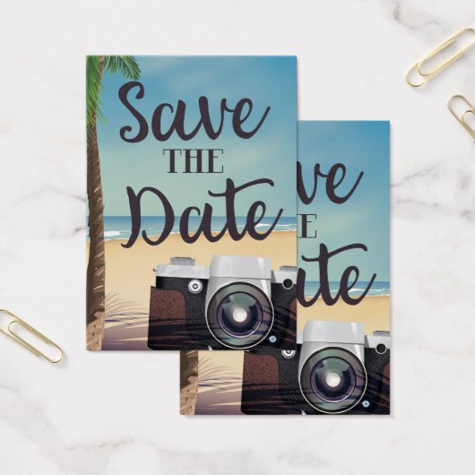 Sauvegarder la date appareil photo vintage et plag (Bureau)