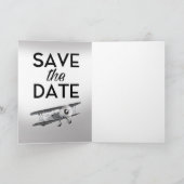 Sauver la date avion vintage (Intérieur)