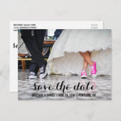 Sauver la date Carte de postale de fiançailles mod (Devant / Derrière)
