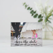 Sauver la date Carte de postale de fiançailles mod (Debout devant)