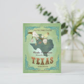 Sauver La Date - Carte Du Texas Avec De Beaux Oise (Debout devant)