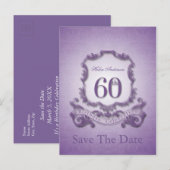 Sauver la date  Carte postale personnalisée pour 6 (Devant / Derrière)