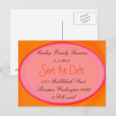 sauver la date de réunion de famille, invitation d (Devant / Derrière)