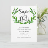 Sauver la date d'été. Faire-part de mariage dans l (Debout devant)