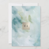 Sauver la date. Faire-part de mariage botanique (Dos)