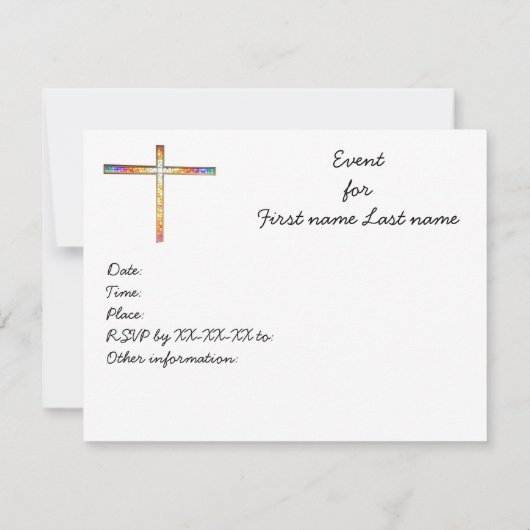 Sauver la date - invitation (Dos)