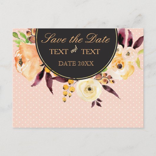 Sauver la date - Invitation de mariage (Devant)