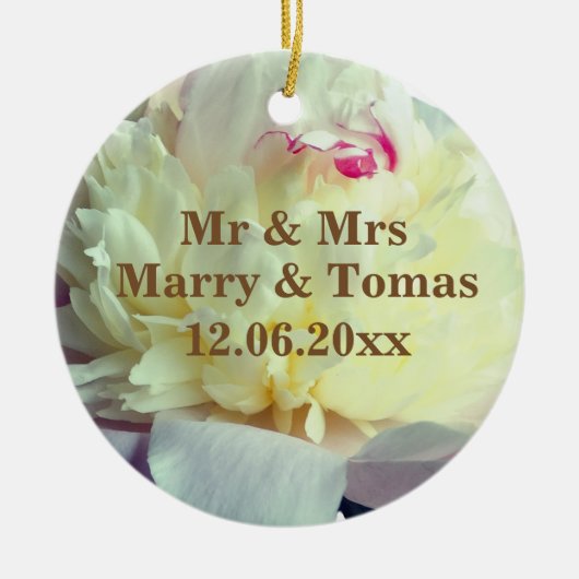 Sauver la date Ornement floral (Devant)