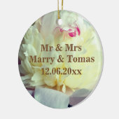 Sauver la date Ornement floral (Gauche)