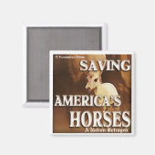 Sauver les chevaux américains - Magnet (Recto/Verso)