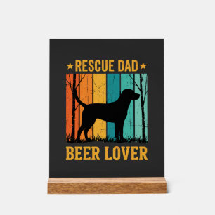 Sauver Papa Amateur de Bière Chien Vintage