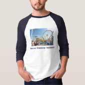 Sauvez Coney Island ! T-shirt Raglan long-escargot (Devant)