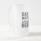 Sauvez de l'eau Boire de la bière congelée Mug (Devant gauche)