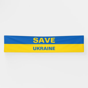 Sauvez la bannière du drapeau ukrainien